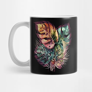 Monstera leaves and summer breeze Mug